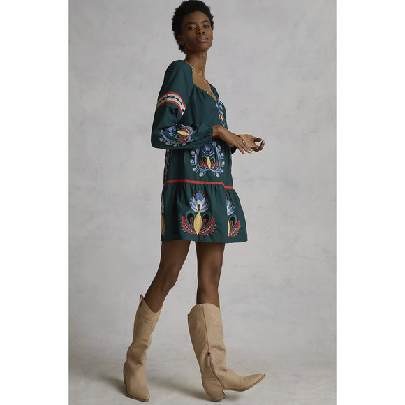 NEW Anthropologie Let Me Be Embroidered Tunic Dress - Size: Various - Picture 3 of 10